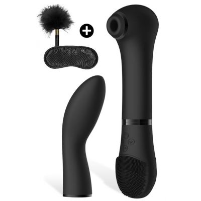 Shots Toys Clitoral Suction G Spot Vibrator Kit 5 Pce