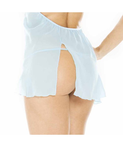 Blue low back babydoll