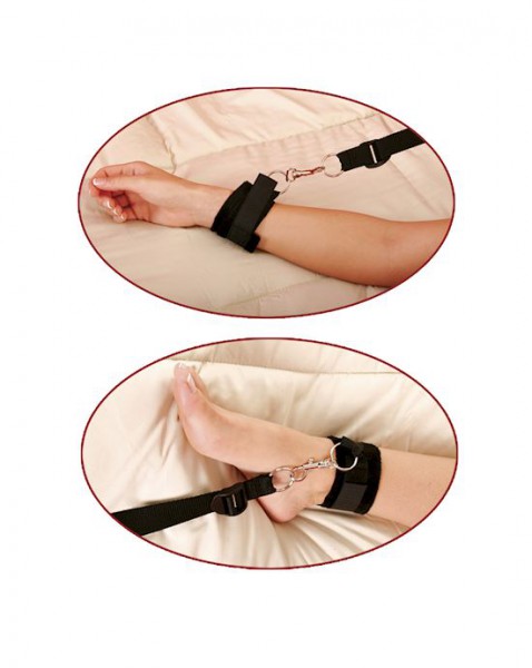 Pipedream Fetish Bed Restraint Bondage Kit with Cuffs