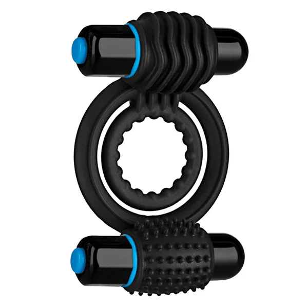 Doc Johnson Optimale Vibrating Double C-Ring - Black — image 3 of 4
