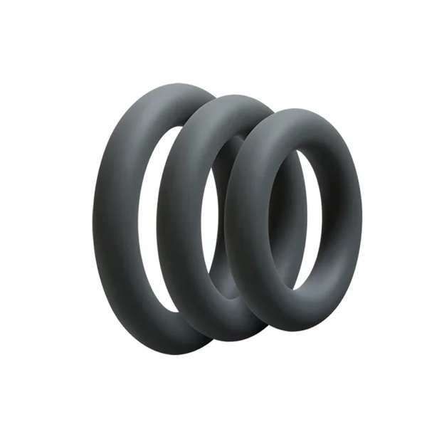 Doc Johnson Optimale 3 C-Ring Set Thick - Slate — image 3 of 4