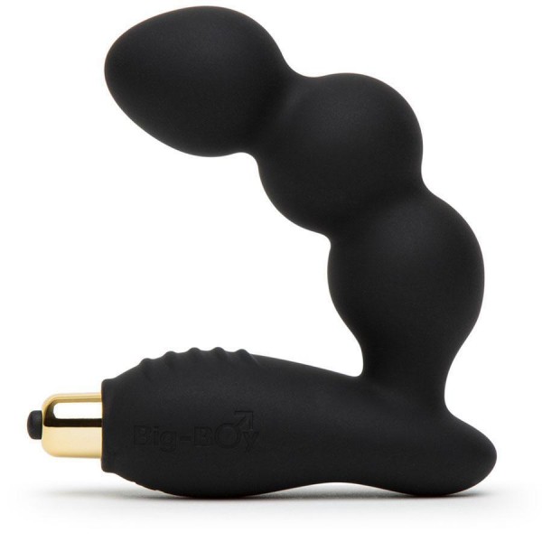 Rocks Off Big Boy Vibrating Black Prostate Massager & Perineum Stimulator