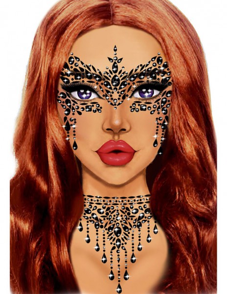 Leg Avenue Masquerade Adhesive Face Jewels Sticker