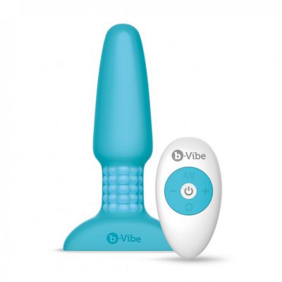 b Vibe USB Rechargeable Rimming Butt Plug Teal