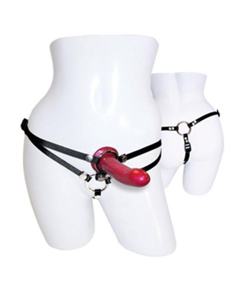 SportSheets Menage A Trois Double Presentation Harness With Dild