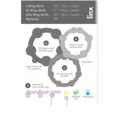 Easy Squeeze Cock Ring Set