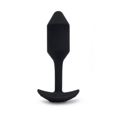 b Vibe Vibrating Snug Plug Medium Black