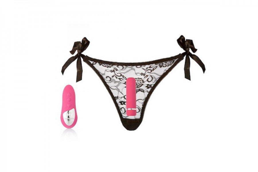 NU Sensuelle Rechargeable Pleasure Lace-Up Panty Vibrator