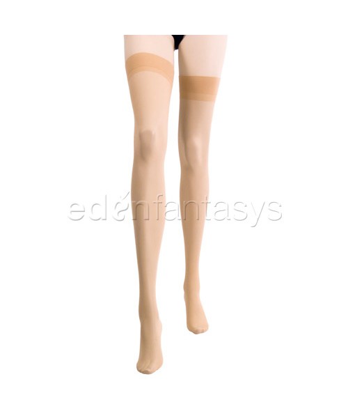Sheer backseam stockings
