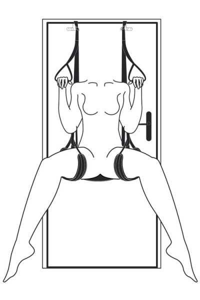 Easy Toys Over-The-Door Swing With Handles & Leg Support