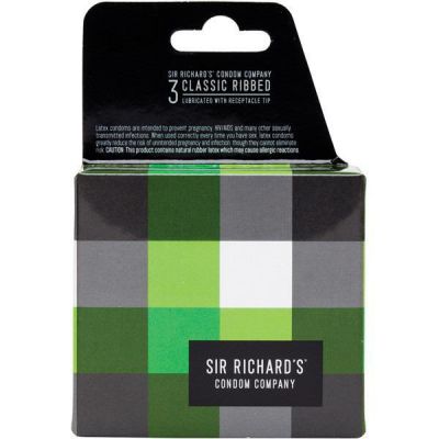 Sir Richard s Classic Ribbed Condom Pack of 3