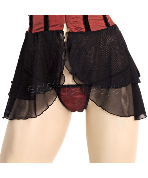 Corset style babydoll set