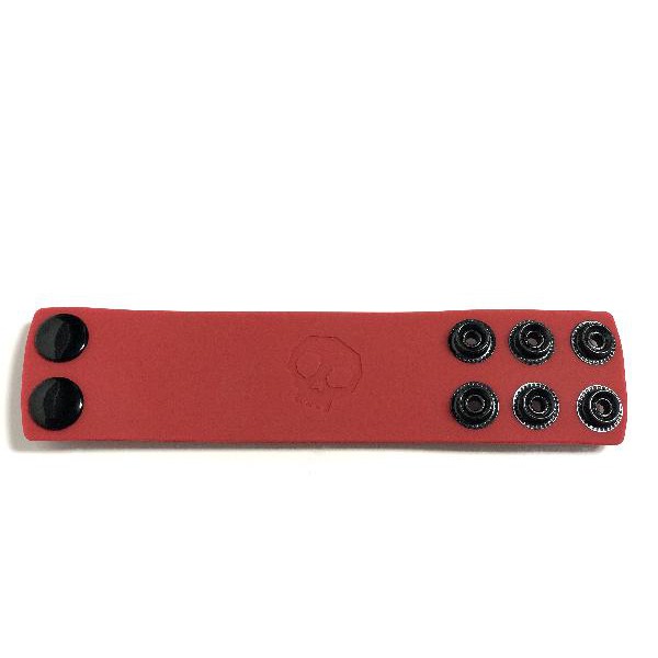 Boneyard 1.5inch Silicone Ball Strap - 3 Snap - Red
