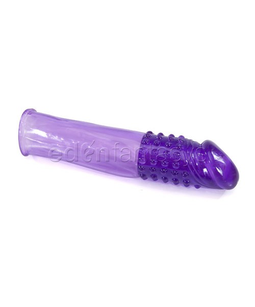 Silicone penis extension with vibrator — image 2 of 3