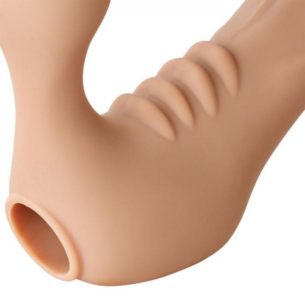 Realistic Vibrating Strapless Strap On Dildo