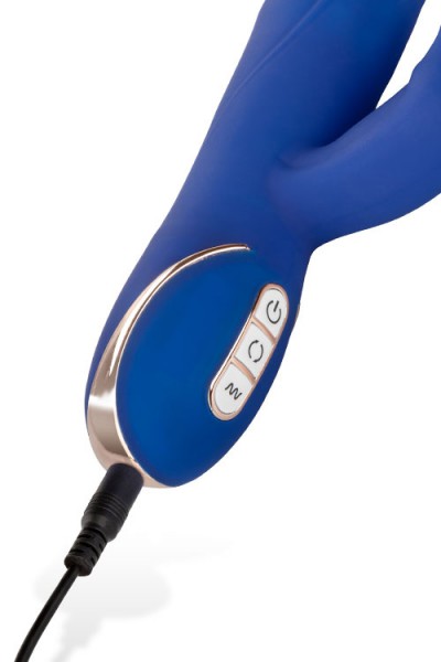 California Exotic 9" Silicone Rotating Beaded Jack Rabbit Vibrator