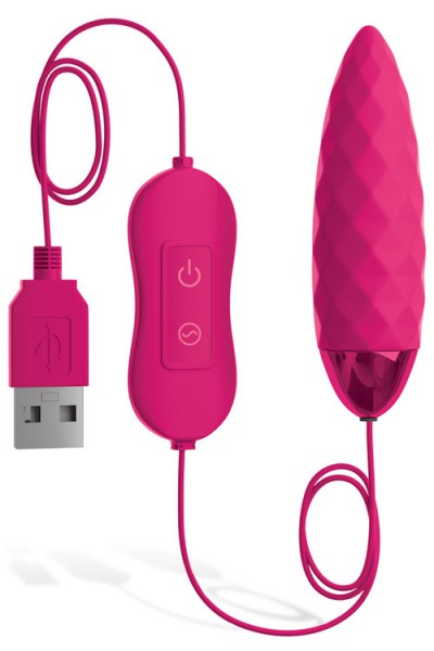 Pipedream #Fun Diamond-Patterned 3" Silicone Bullet Vibrator