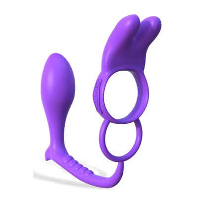 Pipedream Vibrating Rabbit Cock Ring with Anal Plug