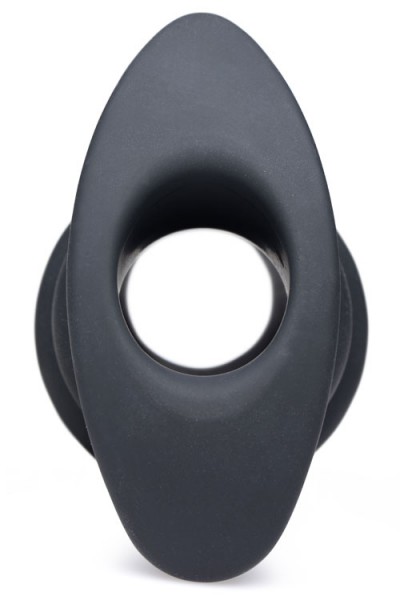 Master Series Ribbed Hollow 3.4" Silicone Butt Plug