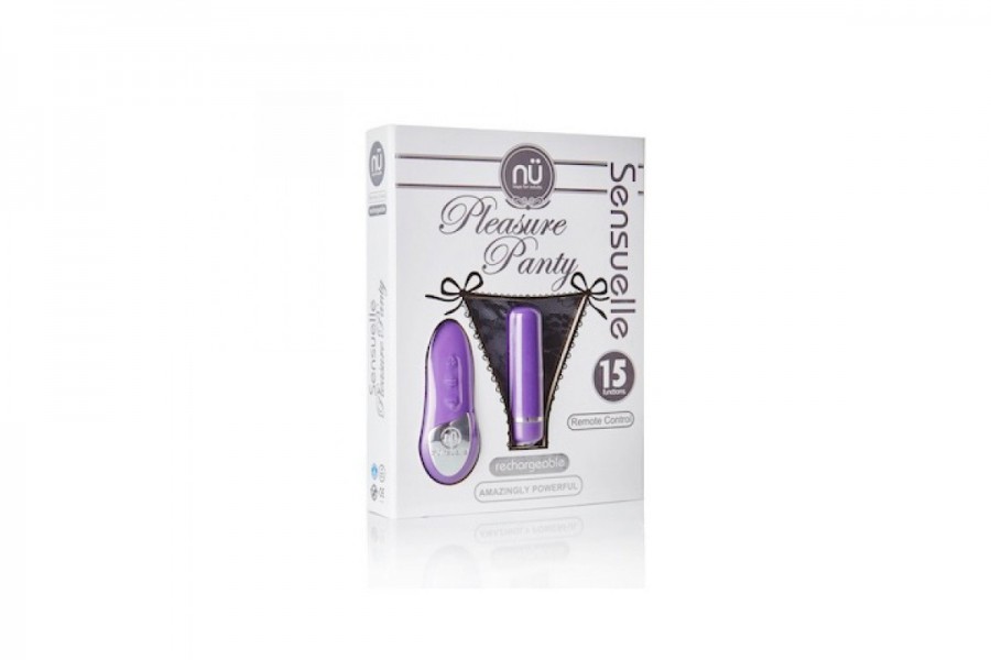 NU Sensuelle Rechargeable Pleasure Lace-Up Panty Vibrator