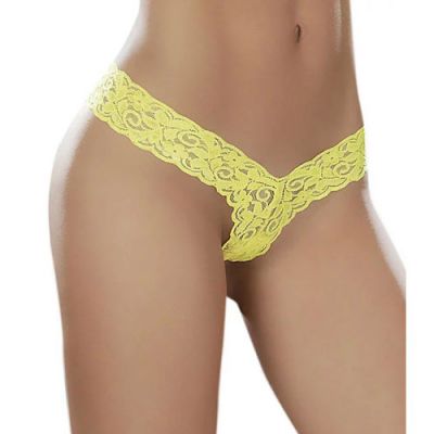 Lace band thong