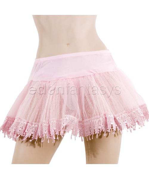 Teardrop lace petticoat