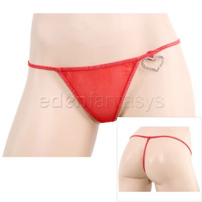 Big hearted speckled g string