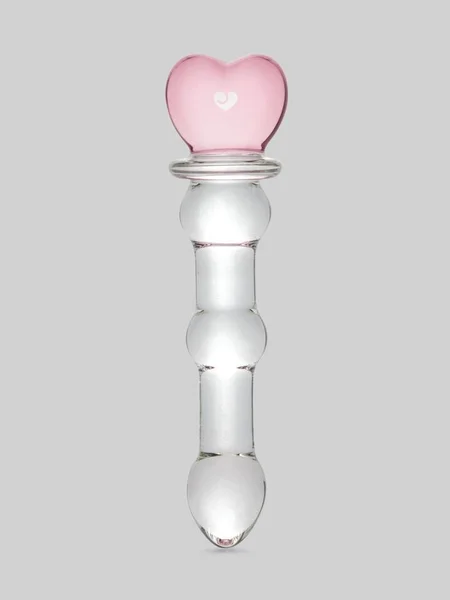 Crystal Heart Wavy Glass Dildo 6 Inch — image 19 of 19
