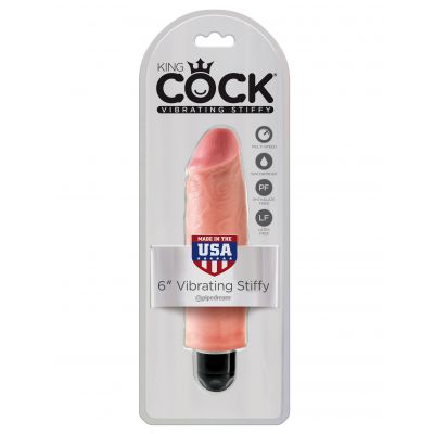 King Cock 6 in Vibrating Stiffy