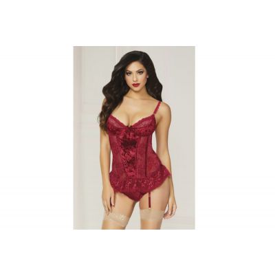 STM 10818 Wine Not Bustier Panty Set