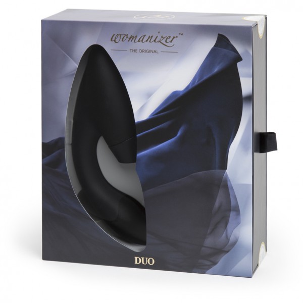 Womanizer Duo 8" Rabbit Vibrator with Pleasure Air Clitoral Stimulator