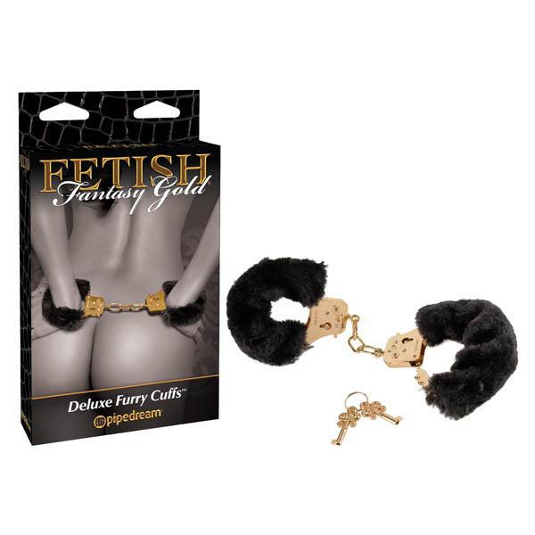 FETISH FANTASY GOLD DELUXE FURRY CUFFS