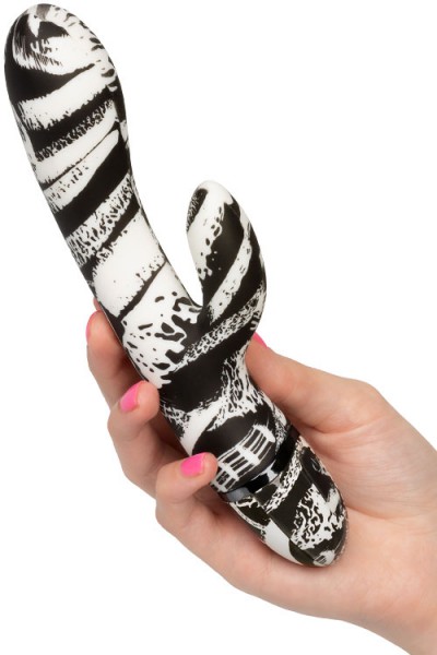 California Exotic Graffiti Dual Motor 7.9" Silicone Rabbit Vibrator