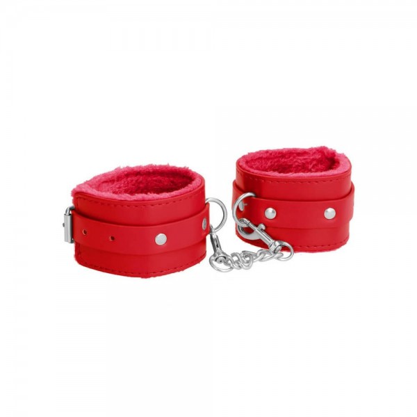 Ouch! Plush Leather Ankle Cuffs