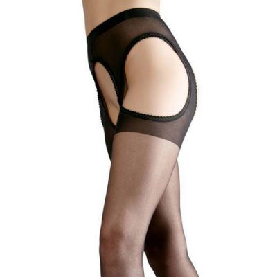 Crotchless sheer tights