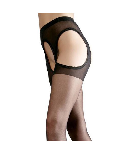 Crotchless sheer tights