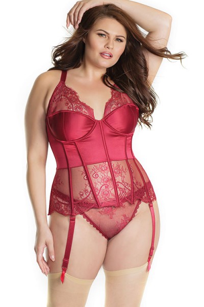 Coquette Bordeaux Babe Cheeky Ruched Panty