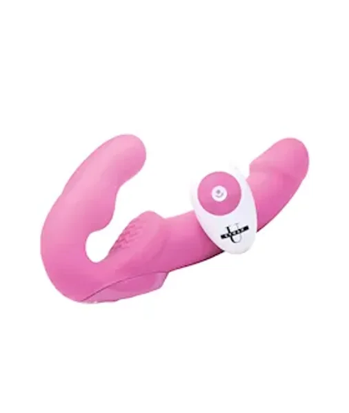 Urge Silicone Strapless Strap-on With Remote - Pink — image 8 of 13