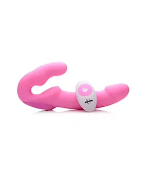 Urge Silicone Strapless Strap-on With Remote - Pink — image 9 of 13