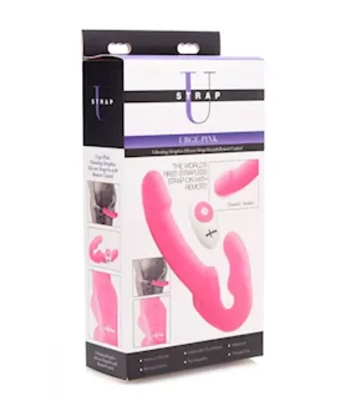 Urge Silicone Strapless Strap-on With Remote - Pink — image 10 of 13