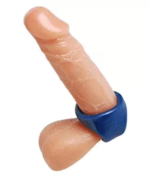 Cock Holster Cock And Ball Ring Erection Enhancer - Blue — image 2 of 2