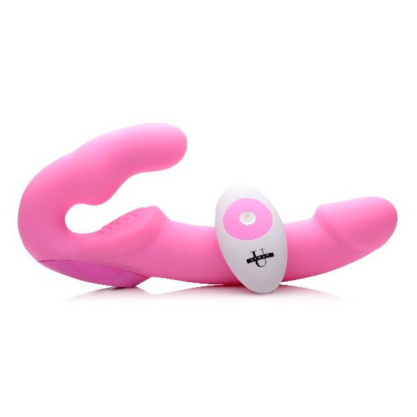 Urge Strapless Strap On With Remote Pink
