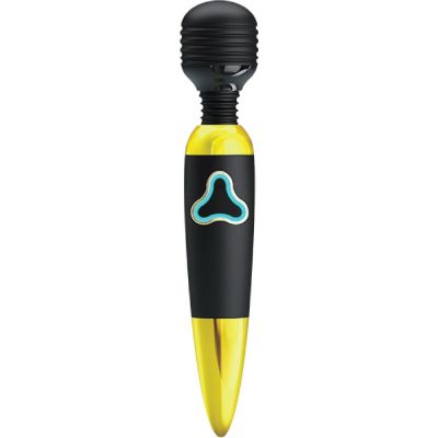 Rechargable Body Wand Jewel Black Gold