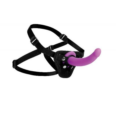 Navigator Silicone G Spot Dildo with Harness