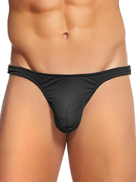 Male Power Cotton Rib Sexy Thong — image 3 of 3