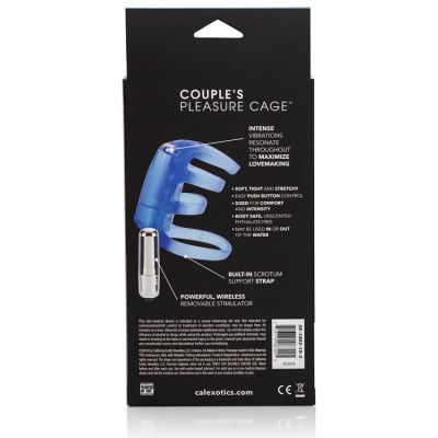 California Exotic Stretchy Vibrating Pleasure Cage for Couples