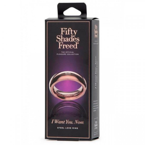 Fifty Shades Freed I Want You Now Steel Love Ring