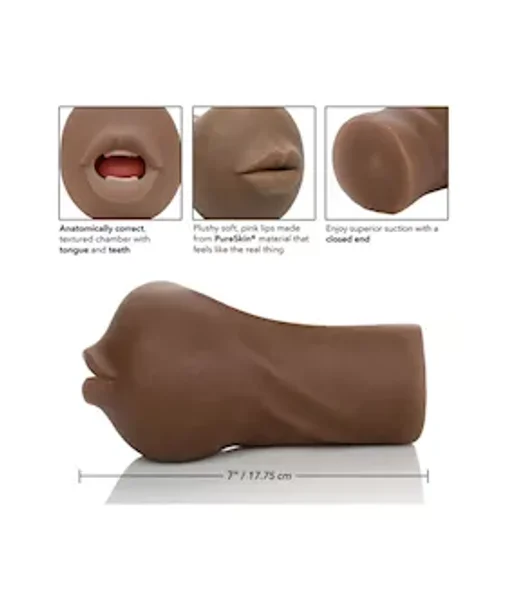 Stroke It Mouth Mastorbator - Brown — image 15 of 18