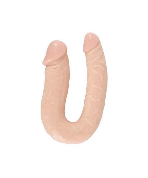 C-shape realistic dual dildo