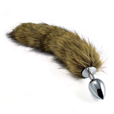 Steel Fox Tail Butt Plug Large